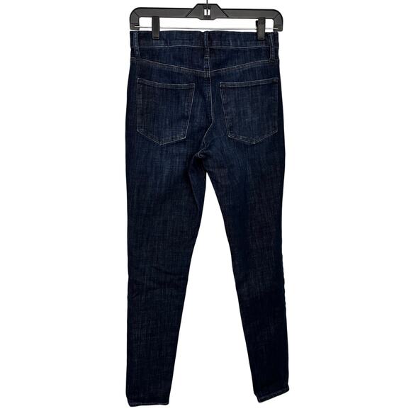GAP High-Rise Skinny Jeans Sz 28 Slim Leg Dark Wash 2010s Stretch Denim - Picture 2 of 8